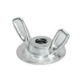 100 Pack Rok Hardware #1/4-20 Die Cast Stainless Steel Wing Nut with Washer Base Zinc