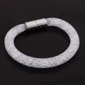 ATA ASOL-Bracelets à fermoir magnétique pour femmes et filles maille JOFull cristal de résine à