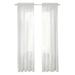 Window White Sheer Curtains 90 Inches Long 2 Panels Clear Basic Rod Pocket Panel