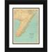 Geological Survey of New Jersey 14x18 Black Ornate Wood Framed with Double Matting Museum Art Print Titled - Cape May New Jersey 1888