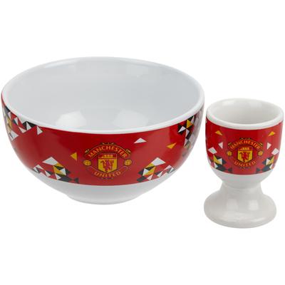 Manchester United Partikelschale & Eierbecher Set Image