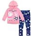 Peppa Pig Toddler Girls Pullover Fleece Hoodie and Leggings Outfit Set Pink/Purple 4T