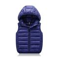 kpoplk Toddler Winter Jacket Baby Boys Girls Jacket Cute Bear Ear Zipper Coat with Pocket Winter Warm Thick Long Sleeve Hoodie Coat Outerwear(Navy)