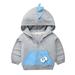 Junior Girls Winter Jackets Babies Winter Coats Girls Kids Toddler Baby Girls Boys Autumn Winter Eyes Cartoon Print Cotton Hooded Long Sleeve Hooded Jacket Coat Sweatshirt Clothes Coats for Girl Dogs