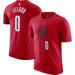 Men's Jordan Brand Damian Lillard Red Portland Trail Blazers 2022/23 Statement Edition Name & Number T-Shirt