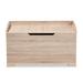 Oak Agnes Cat House Litter Box Enclosure, 18.9" L X 35.4" W X 20.1" H, Small/Medium, Natural Wood