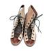 Free People Shoes | Free People Lace Up Chunky Heel, Size 10 | Color: Brown/Tan | Size: 10