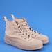 Converse Shoes | Converse Ctas Hi Lift Water-Repellent Canvas Platform Sneakers A04262c Nwt | Color: Cream/Pink | Size: Various