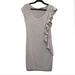 Anthropologie Dresses | Ella Moss Short Sleeve Ruffle Midi Jersey Dress | Color: Gray | Size: M