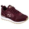 Sneaker SKECHERS "OG 85 - GOLDN GURL", Damen, Gr. 40, rot (weinrot), Veloursleder, Textil, Synthetik, sportlich, Schuhe, Schnürschuh, Original-Retro-Jogginschuh mit Air-Cooled Memory Foam