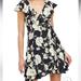 Free People Dresses | Free People French Quarter Floral Mini Dress In Black | Color: Black/White | Size: L