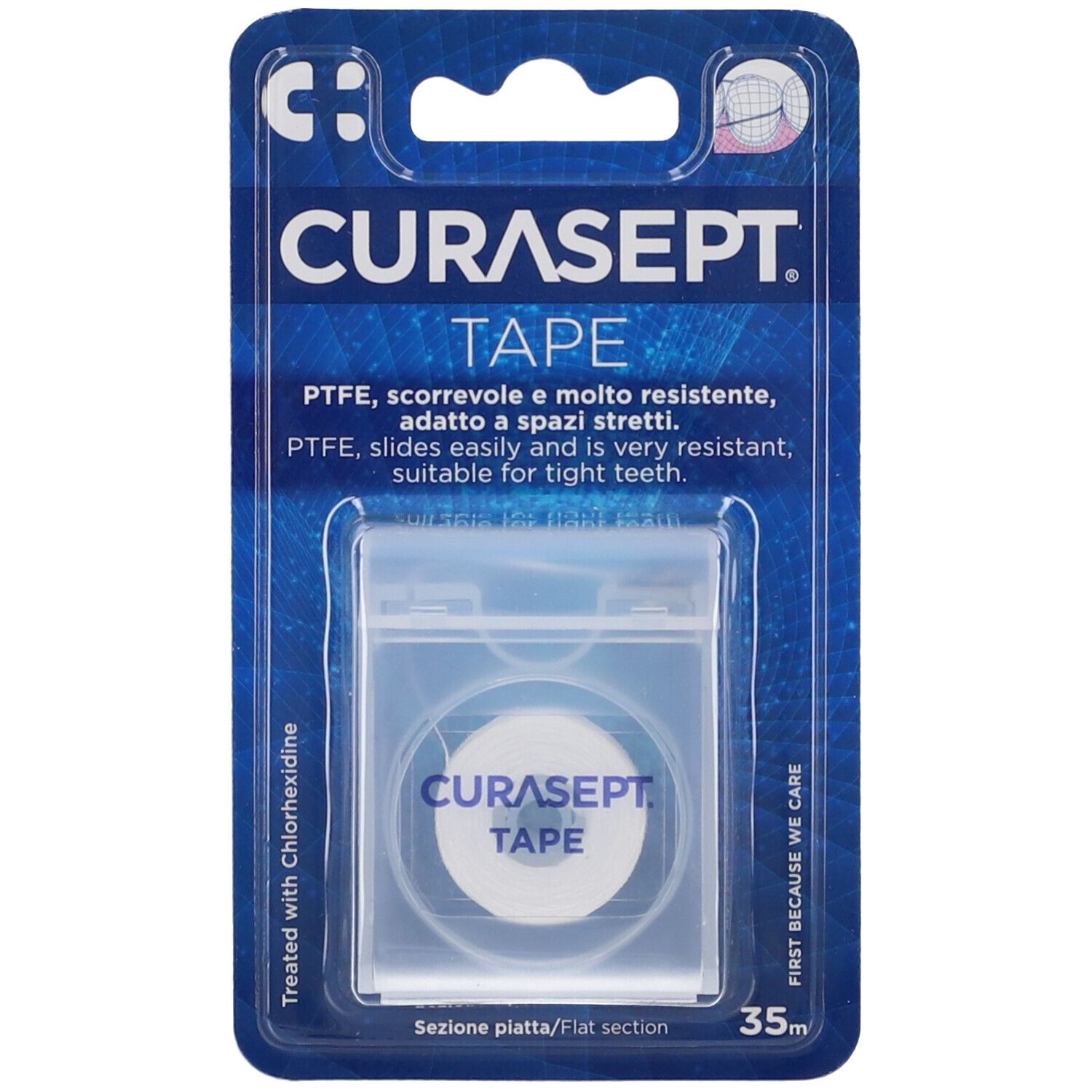Curasept Floss Ptfe Tape Clorexidina 1 St