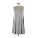 Gap Casual Dress - A-Line: Gray Solid Dresses - Women's Size Small