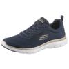 Sneaker SKECHERS "FLEX APPEAL 4.0 BRILLINAT VIEW", Damen, Gr. 36, gold (navy, goldfarben), Textil, Synthetik, sportlich, Schuhe, Freizeitschuh, Halbschuh, Schnürschuh mit Air Cooled Memory Foam