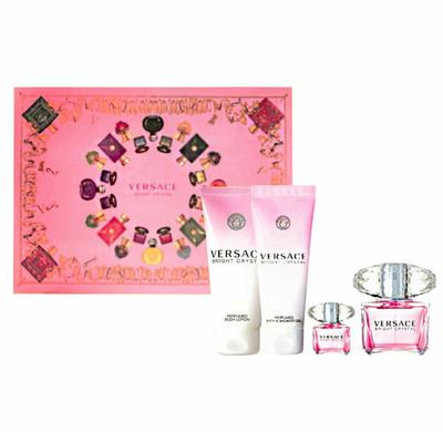 Versace Bright Crystal 4Pc Gift Set for Women Stan...