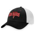 Men's Top of the World Black/White Texas Tech Red Raiders Breakout Trucker Snapback Hat