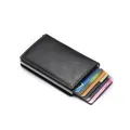 Portefeuille en cuir vintage avec pinces à billets pour homme porte-cartes de crédit porte-cartes
