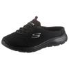 Sabot SKECHERS "SUMMITS SWIFT STEP", Damen, Gr. 42, schwarz, Textil, sportlich, Schuhe, Sommerschuh, Schlappen, Schlupfschuh in veganer Verarbeitung