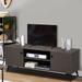 58.26 in. Rustic Brown Mid-Century Modern TV StandFits TV's up to 60 in. with 2 Doors