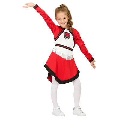 Kinderkleid Cheerleaderin, rot/weiß Image