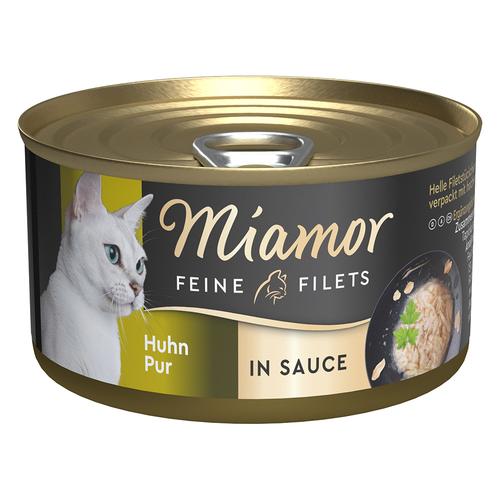 24x85g Miamor Feine Filets in Soße Huhn pur Katzenfutter nass