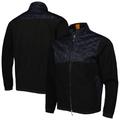 Men's Peter Millar Black Fanatics Corporate Camo Thermal Block Three-Layer Full-Zip Jacket