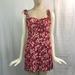 Free People Dresses | Free People Size 4 Love Like This Red Floral Mini Dress; Preloved | Color: Red/White | Size: 4