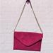 J. Crew Bags | J Crew Invitation Suede Bag Magenta Pink Clutch Shoulder Bag | Color: Pink | Size: S