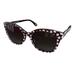 Kate Spade Accessories | Kate Spade Women's Sunglasses Bianka Flower Print Black Whit Cat Eye 52-20-140 | Color: Black/White | Size: 52-20-140