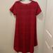 Lularoe Dresses | 2/$12 3/$15 Lularoe Casual Red Carly Dress Xs Runs Large | Color: Red | Size: Xs