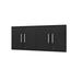 Eiffel Floating Garage Cabinet in Matte Black (Set of 2) - Manhattan Comfort 2-251BMC8