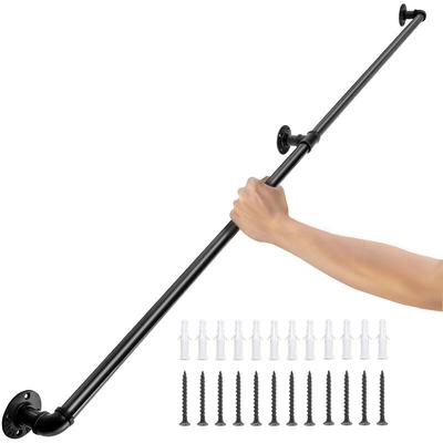 Vevor - 2x Retro Wasserrohr Handlauf 212cm Industrieller Windeisen Korridor Kohlenstoffstahl 3x Image