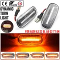 2pcs Pour Audi A2 A3 8L A4 B5 A6 4B C5 A8 4D TT 8N Dynamique LED Feu De Position Latéral Clignotant