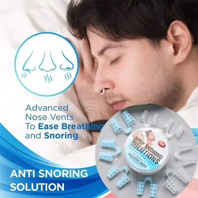 Pince-nez Anti-ronflement pince-nez aide à la respiration dispositif d'aide au sommeil 4 pièces