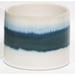 Green Blue And White Reactive Glaze Ceramic Planter