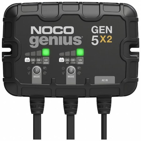 NOCO GEN5X2 Battery Charger, Charging, Auto, For AGM/CA/EFB/Gel/Lead