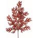 Red Glitter Cedar Spray Faux Plants And Trees