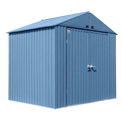 Arrow Elite Steel Storage Shed, 6x6, Blue Grey - 6x6