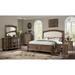 Cimarron Transitional Brown Wood 6-Piece Tufted Panel Bedroom Set by Furniture of America