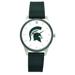 Women's Silver Michigan State Spartans Silicone Strap Wristwatch