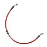 Unique Bargains 19.69 10mm ID Motorcycle Hydraulic Brake Line Oil Hose Pipe Braided Cable for ATV Sport Bikes Red