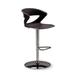 Gordon International Height Adjustable Kreature Pedestal Base Stool Plastic/Metal in Black | 39.75 H x 21.25 W x 21.75 D in | Wayfair 1106C-BLK/O