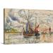 Great BIG Canvas | Fishing Boats in La Rochelle c.1919-21 Canvas Wall Art - 36x24