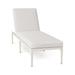 Summer Classics Elegante 78" Long Reclining Single Chaise w/ Cushions Metal in White | 36.5 H x 23 W x 78 D in | Outdoor Furniture | Wayfair