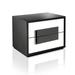 Ebern Designs Teyte 2 - Drawer Nightstand in Black/white Wood in Black/Brown/White | 17.5 H x 21.5 W x 16 D in | Wayfair