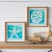 Highland Dunes 2 Piece Picture Frame Graphic Art Set on MDF in Blue/White | 14 H x 14 W x 1.38 D in | Wayfair 1F8BC1A2874D48FCBE5CB88C4C9E0E4E