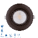 Perlglow 4 inch Gimbal Round Downlight Luminaire Bronze Finish LED Recessed Lighting Dimmable 14W=120W 1100 Lumens CRI 90+ 5CCT