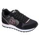 Sneaker SKECHERS "Nylon Quarter Lace Up Jogger" Gr. 36, schwarz (schwarz, rosa) Damen Schuhe Modernsneaker Sneaker low