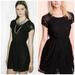 Urban Outfitters Dresses | Coincidence & Chance Uo | Lbd Black Fit Flare Lace Chiffon Mini Short Dress [L] | Color: Black | Size: Various