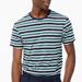 J. Crew Shirts | J. Crew Men's Striped T-Shirt New Size Medium | Color: Blue/Green | Size: M